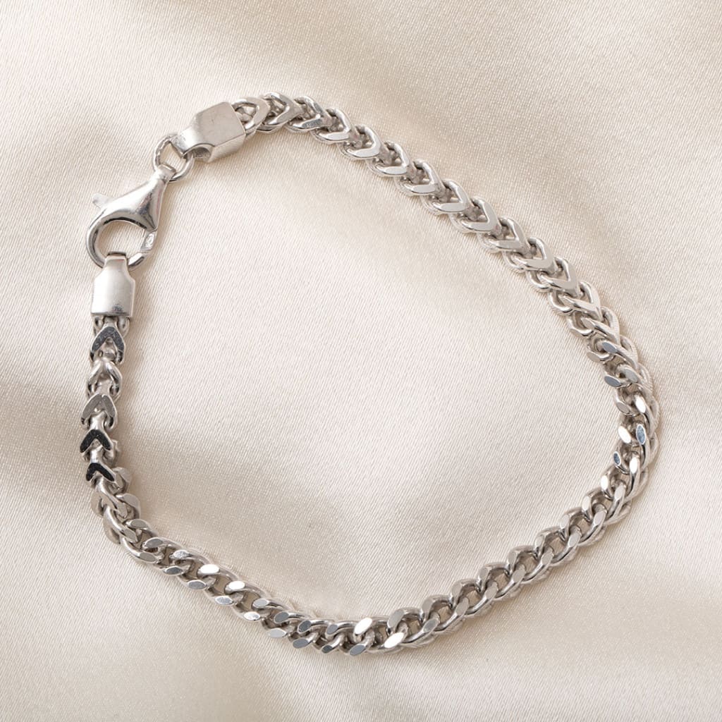 Gents Square Bracelet | Sterling Silver - Bracelet