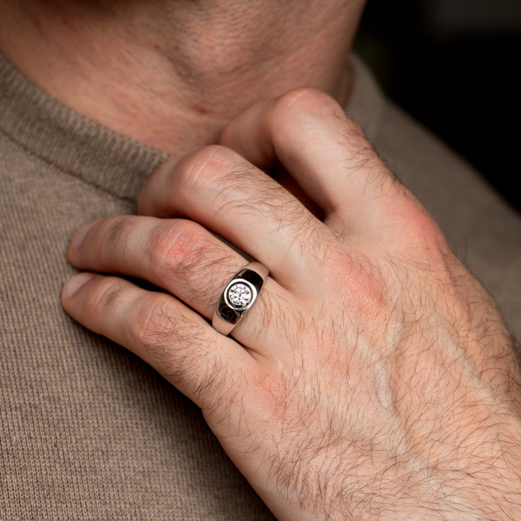 George Platinum 1.00ct | Men’s Lab Grown Engagement Ring -