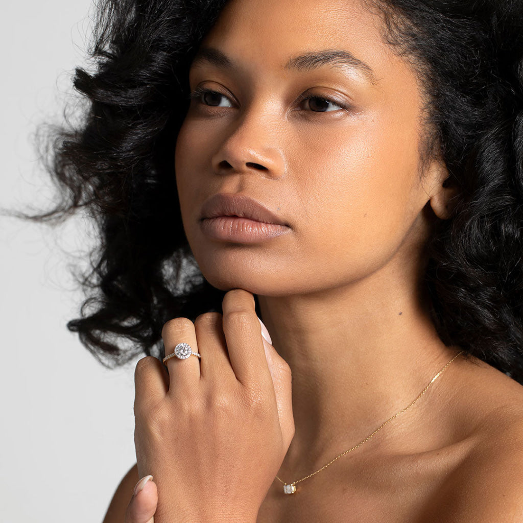 GEORGIA 1.35ct | Round Halo Lab Grown Diamond Engagement