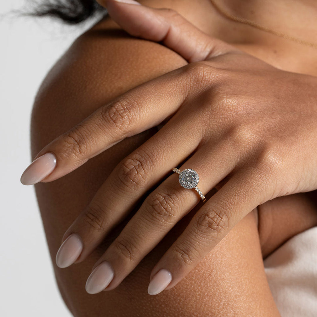 GEORGIA 1.35ct | Round Halo Lab Grown Diamond Engagement