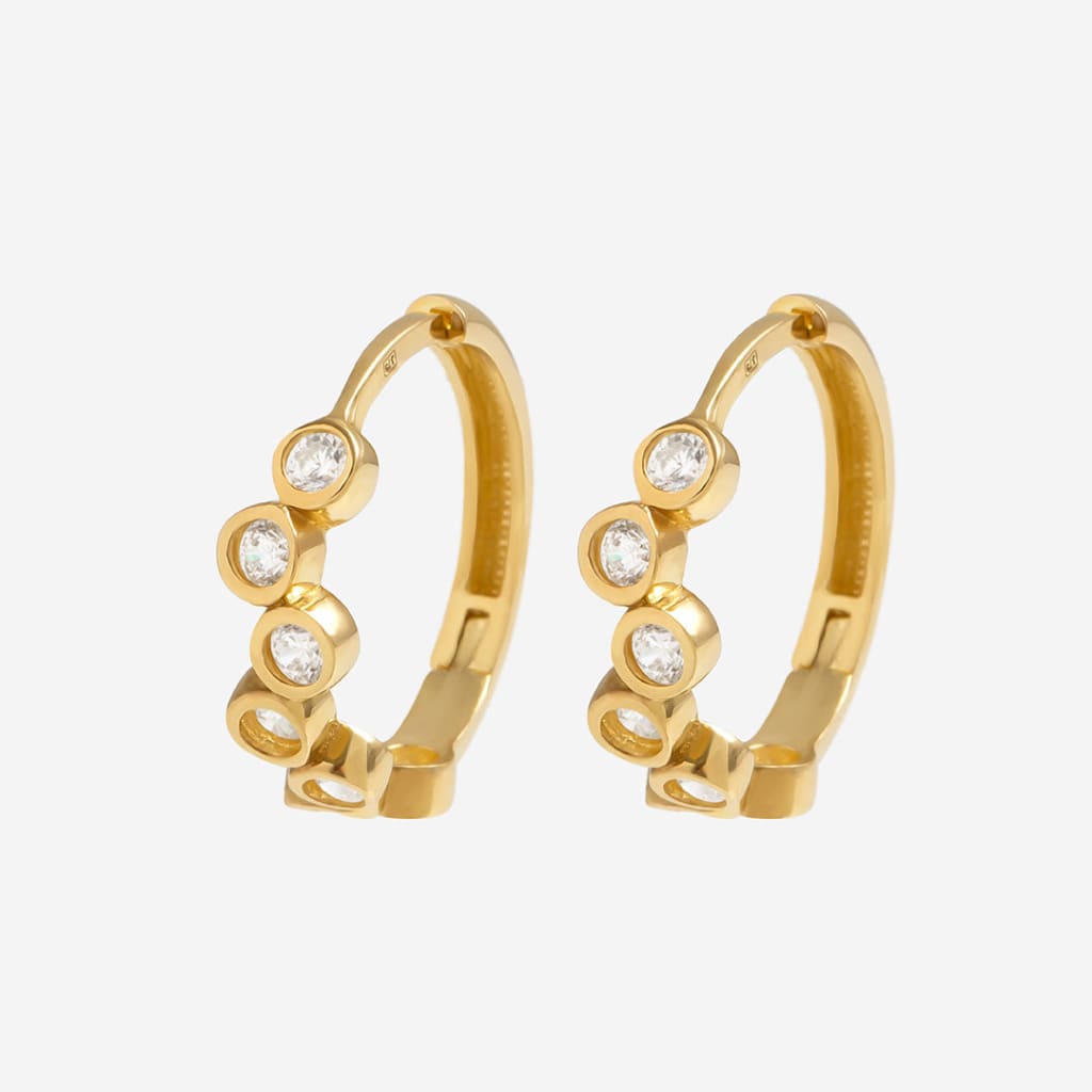 Glint Hoops | 9ct Gold - Earrings