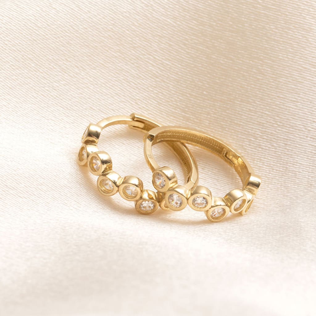 Glint Hoops | 9ct Gold - Earrings