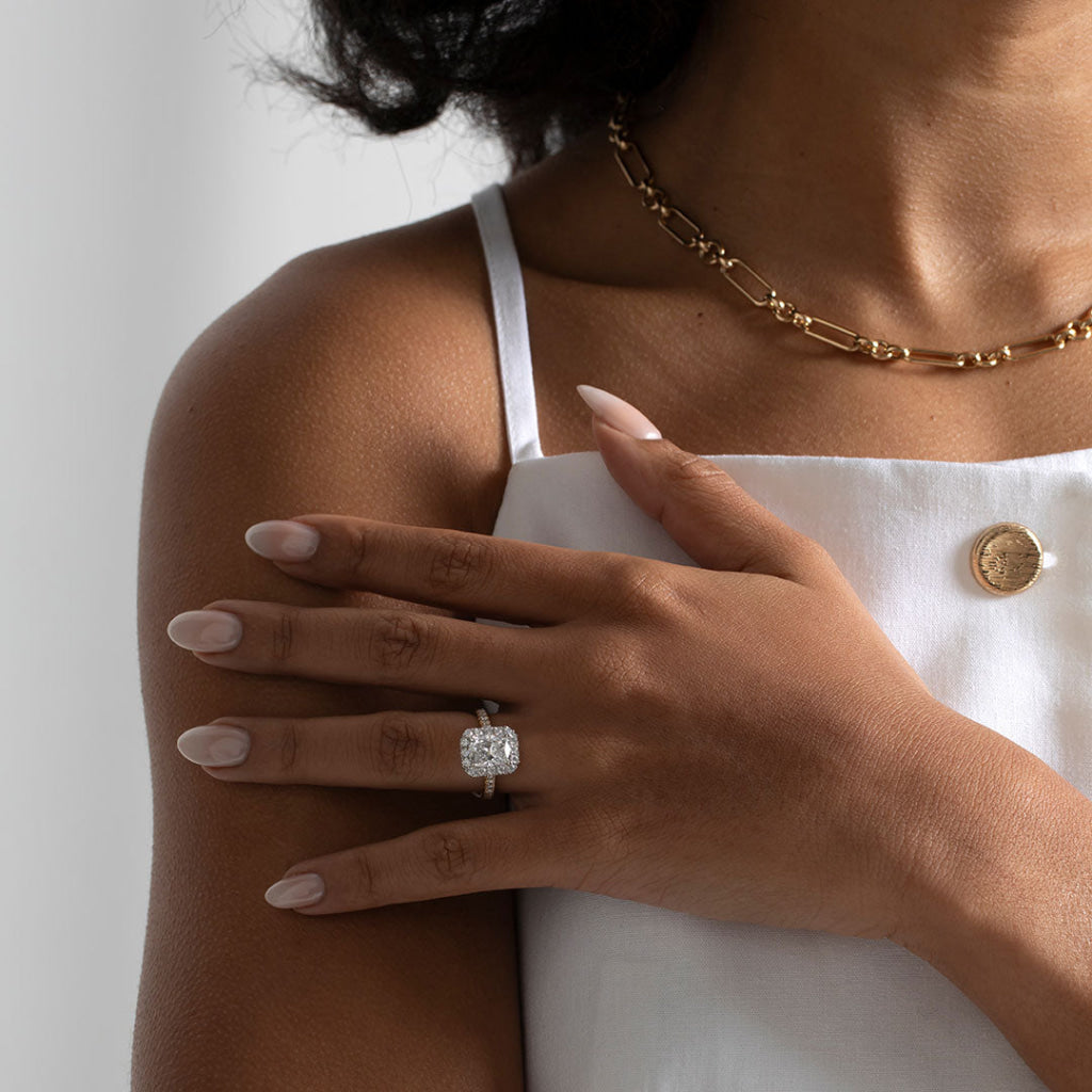 GODIVA 3.25ct | Cushion Halo Lab Grown Diamond Engagement