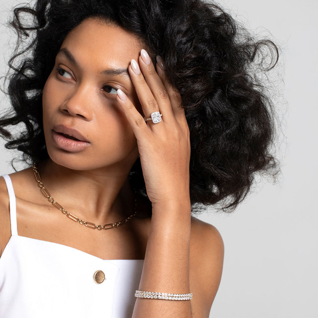 GODIVA 3.25ct | Cushion Halo Lab Grown Diamond Engagement