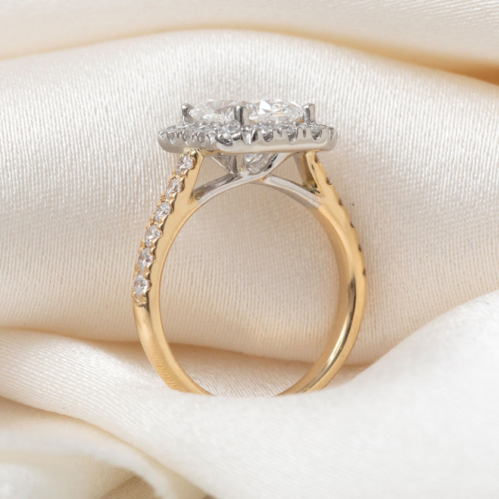 GODIVA 3.25ct | Cushion Halo Lab Grown Diamond Engagement