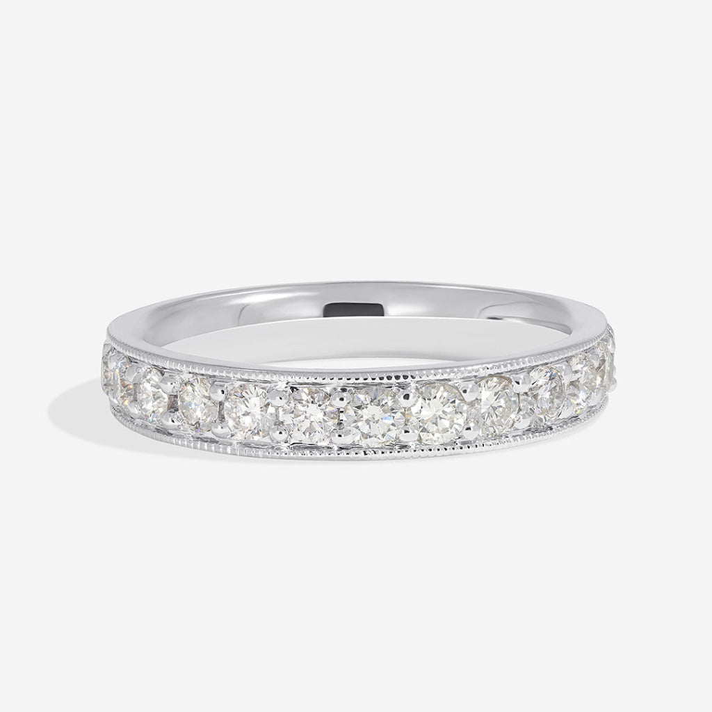 Godiva - diamond wedding ring in white gold