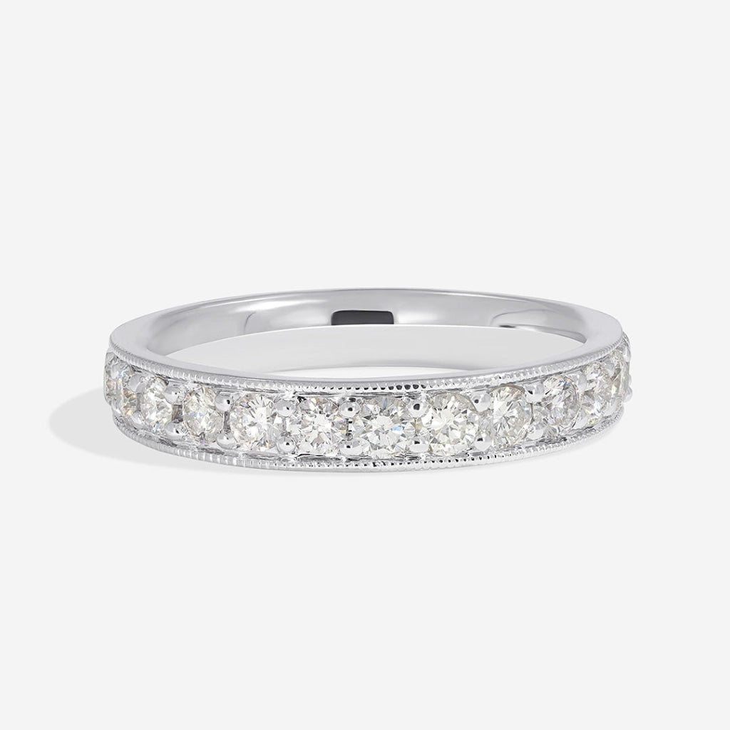 Godiva - diamond wedding ring in white gold