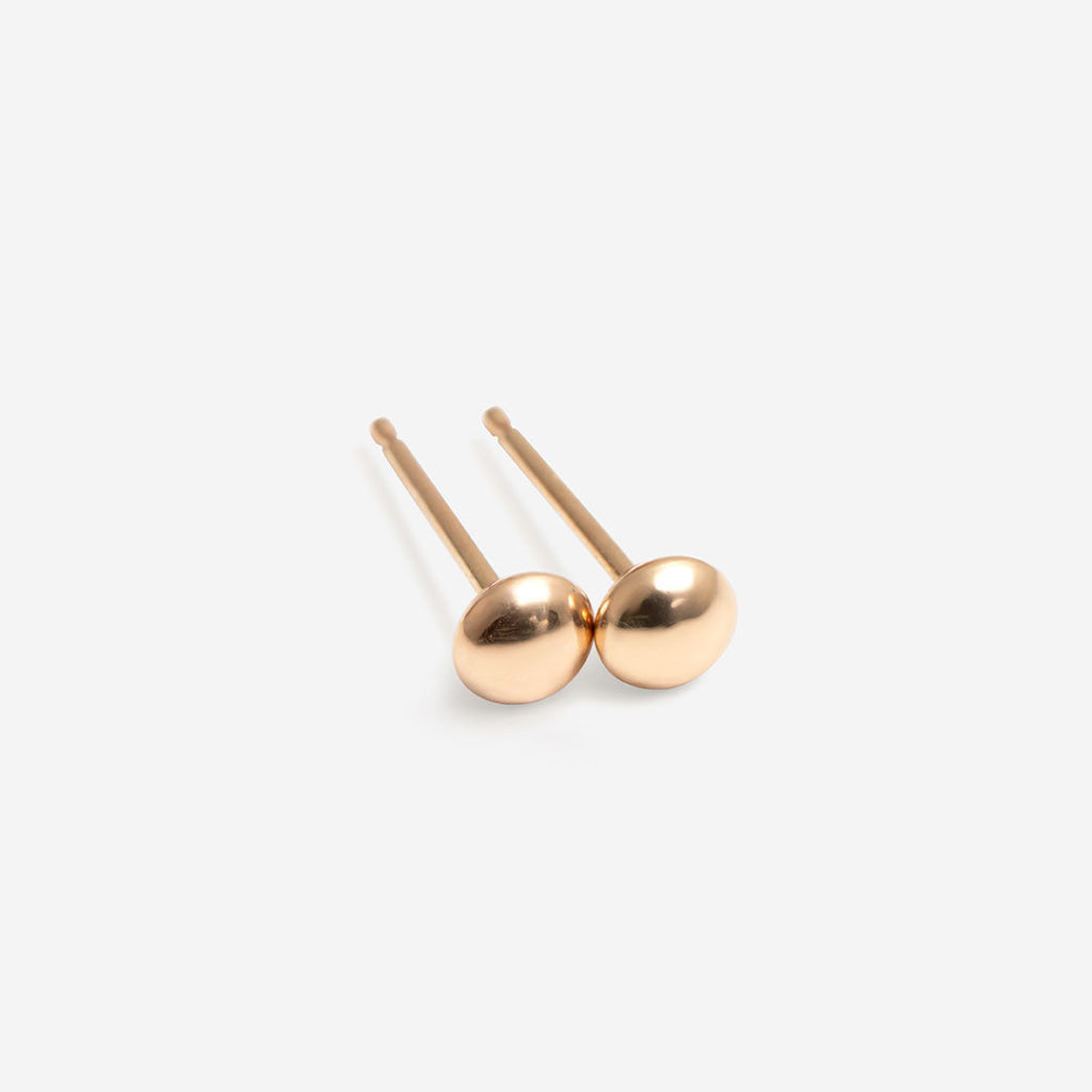 Little Button Earrings | 9ct Gold - Earrings