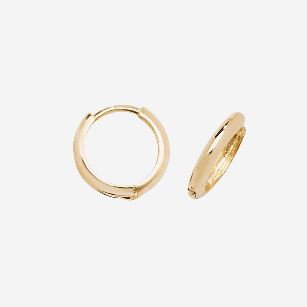 Golden Huggie Earrings - 9mm | 9ct Gold