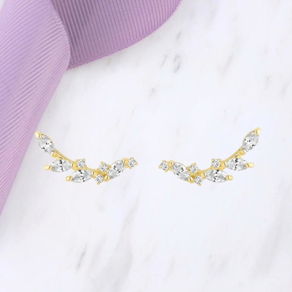 Golden Leaf Earrings | 9ct Gold - Earrings