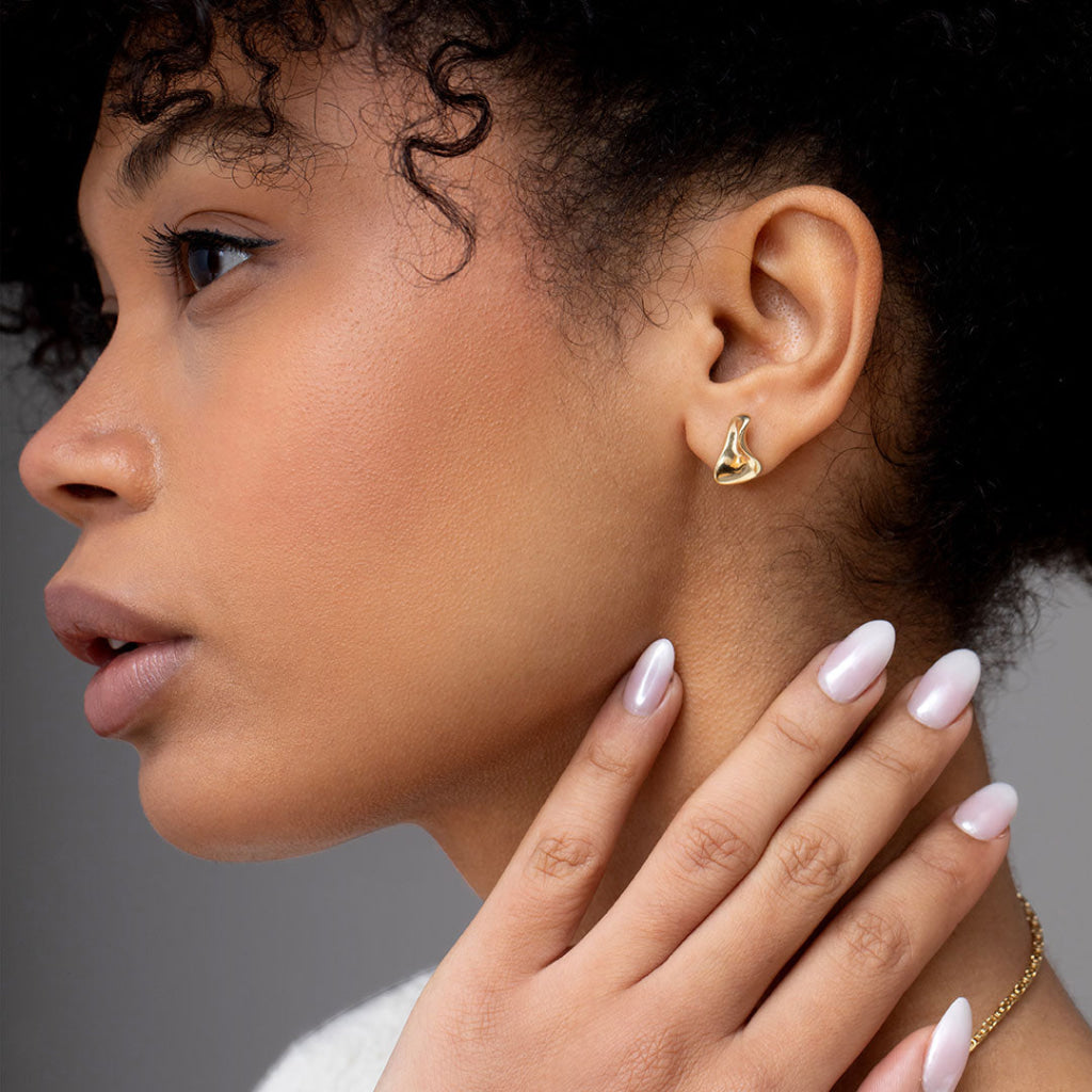 Golden Nugget Earrings | 9ct Gold - Necklace