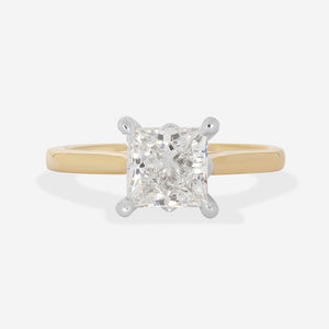 Grace 1.55ct | Princess Cut Solitaire Lab Grown Diamond Engagement Ring in 18ct Gold