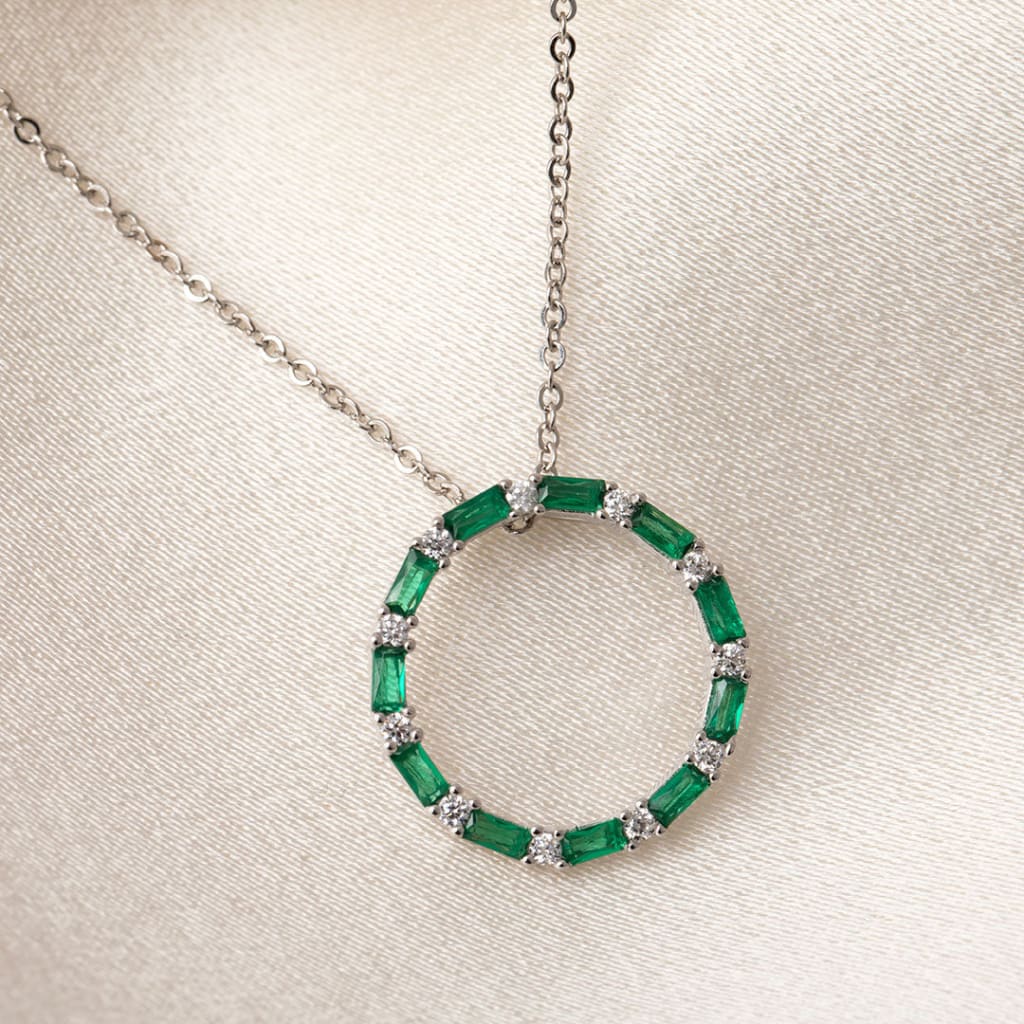 Green Euphoria Necklace | Sterling Silver