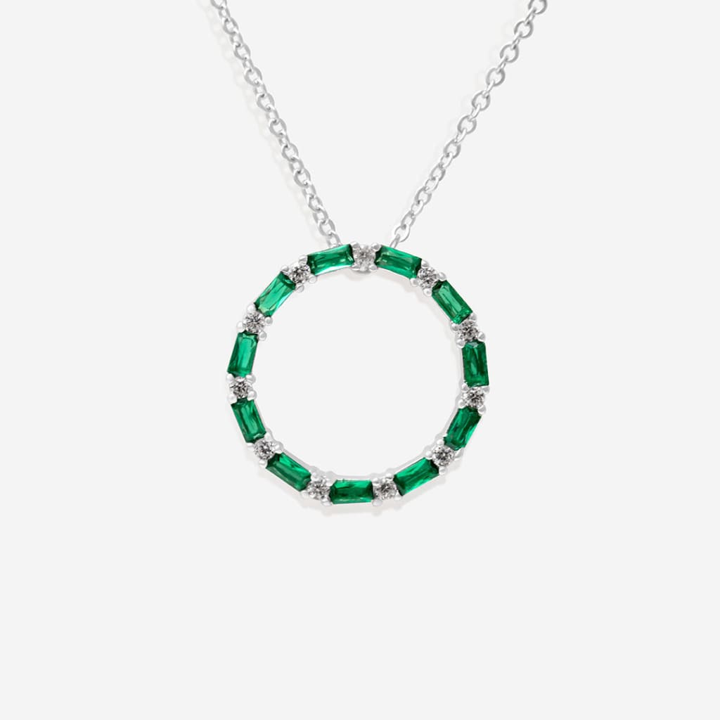 Green Euphoria Necklace | Sterling Silver