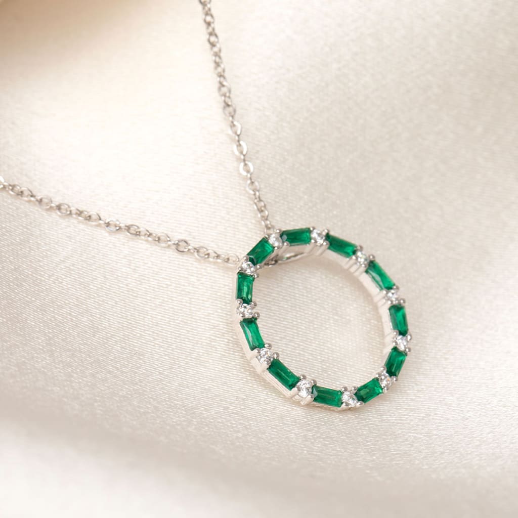 Green Euphoria Necklace | Sterling Silver