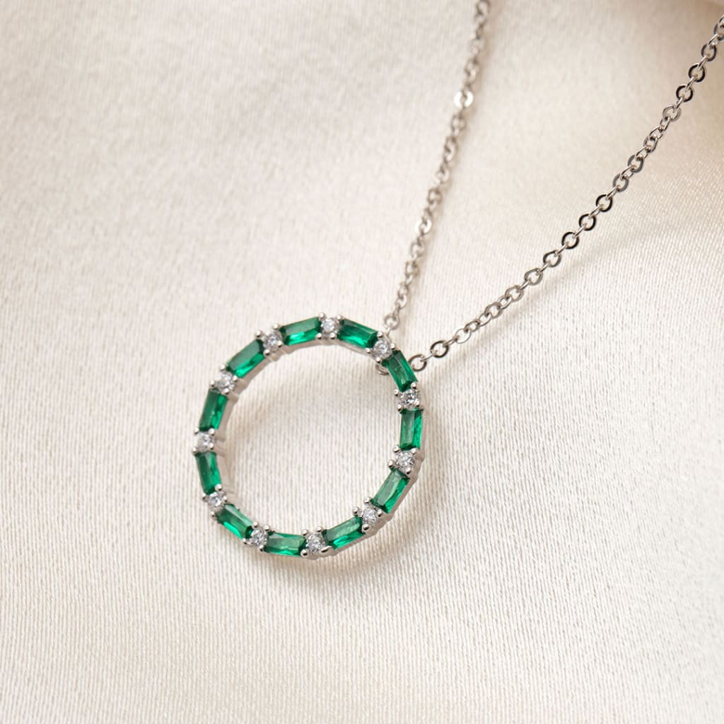 Green Euphoria Necklace | Sterling Silver