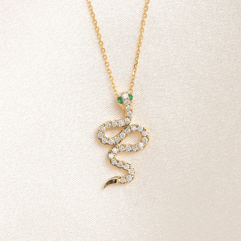 diamond snake necklace 2