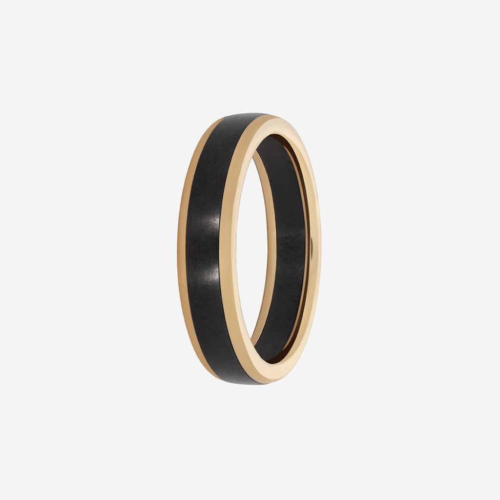gents two tone wedding ring 