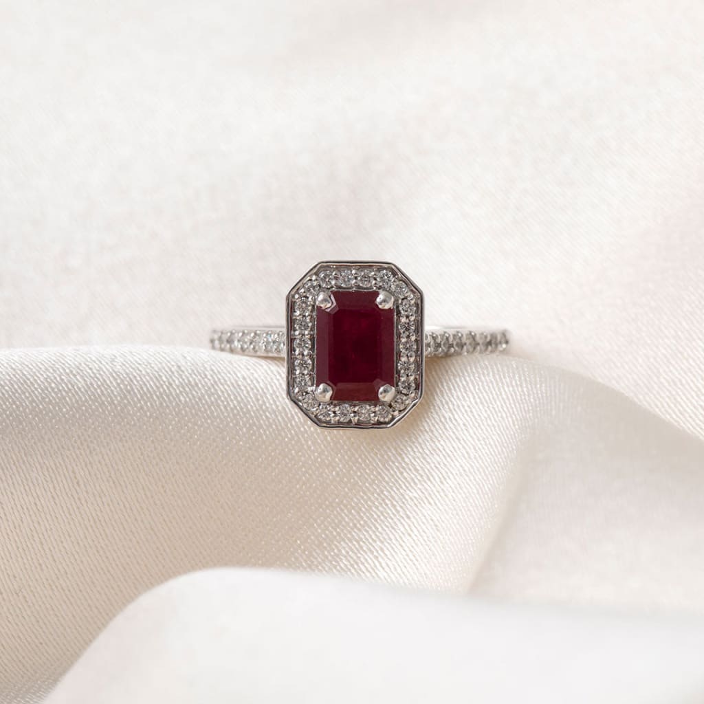 HADLEY | Ruby Diamond Ring - Rings