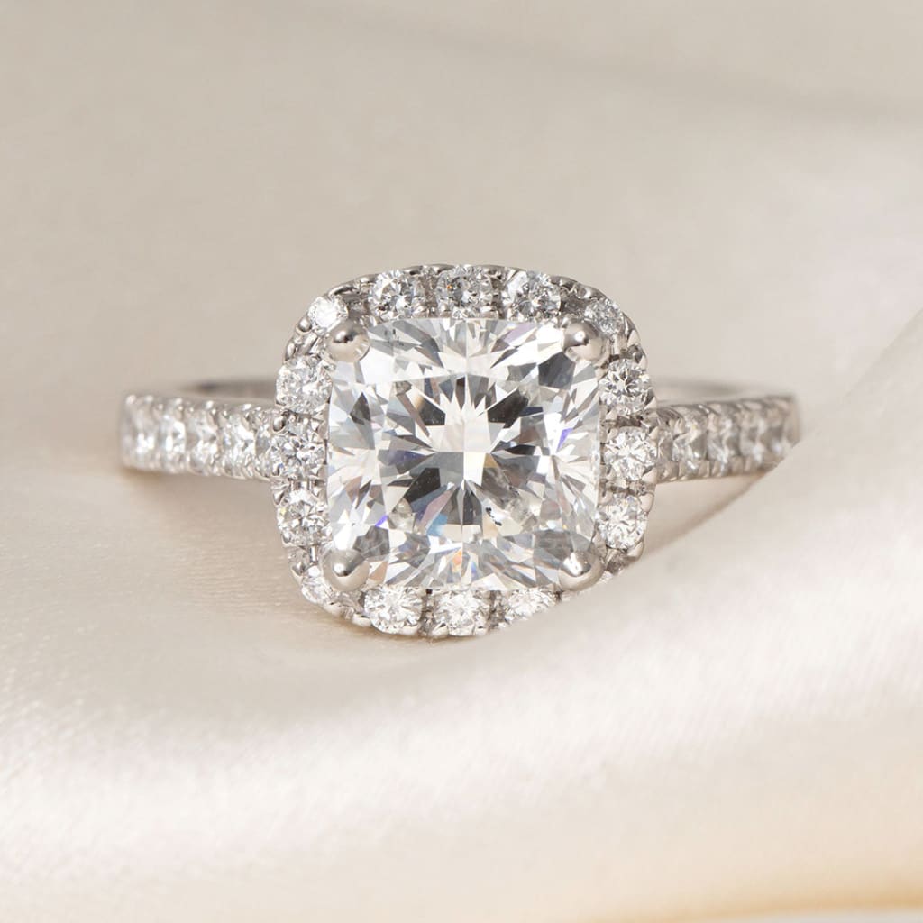 Hailey | Cushion Solitaire Lab Grown Diamond Engagement