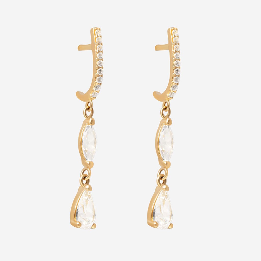 Hailstorm Drop Earrings | 9ct Gold