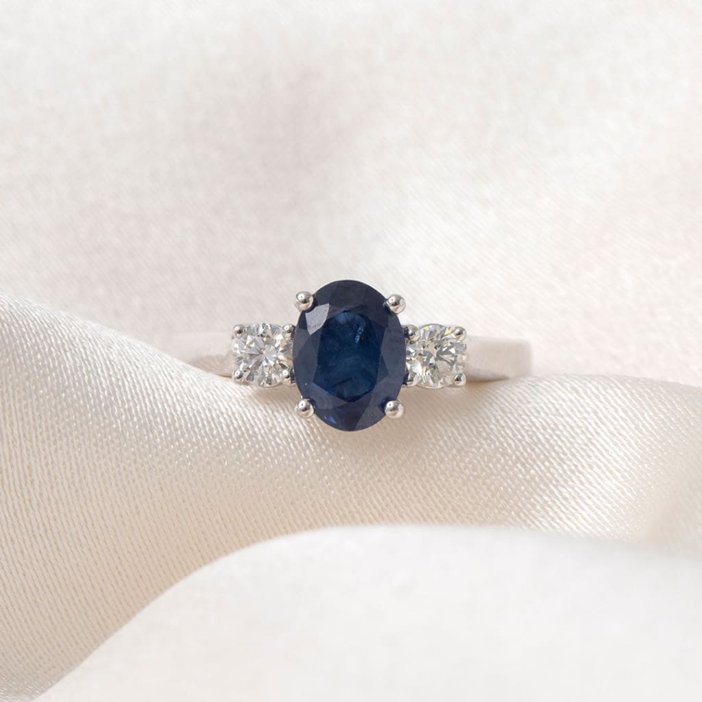 HALCYON | Diamond & Sapphire Ring - Rings