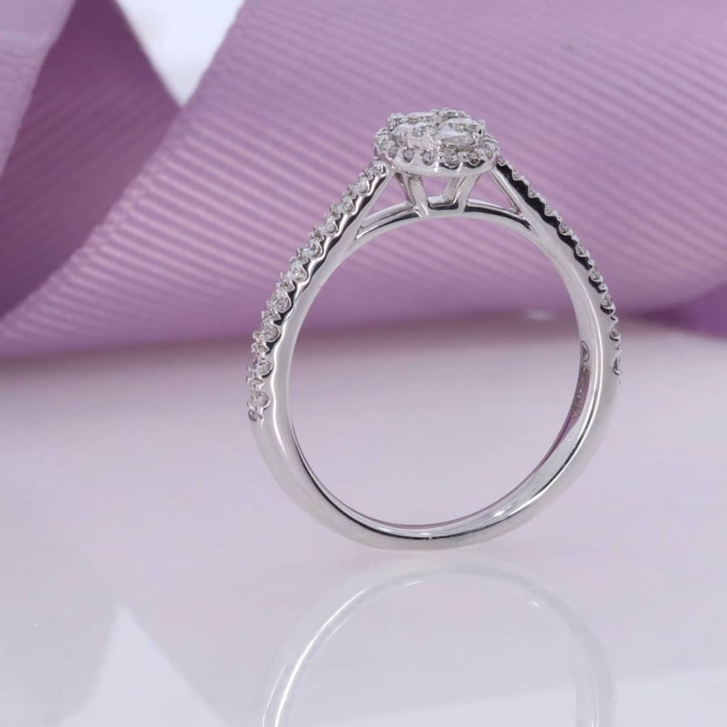 white gold engagement rings