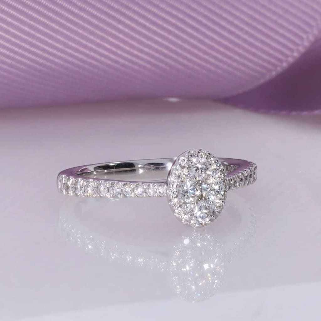 white gold engagement rings