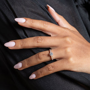 HARLOW 1ct | Round Solitaire Lab Grown Diamond Engagement Ring in 18ct White Gold