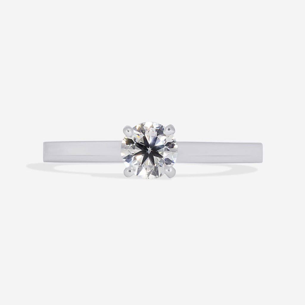 HARMONY | Round Solitaire Diamond Set in 18ct White Gold 0.35ct