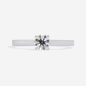 HARMONY | Round Solitaire Diamond Set in 18ct White Gold 0.35ct