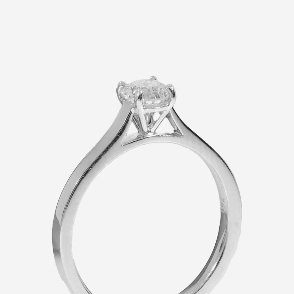 HARMONY | Round Solitaire Diamond Set in 18ct White Gold