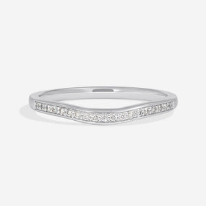 HARRIET | Diamond Wedding Ring in 18ct White Gold