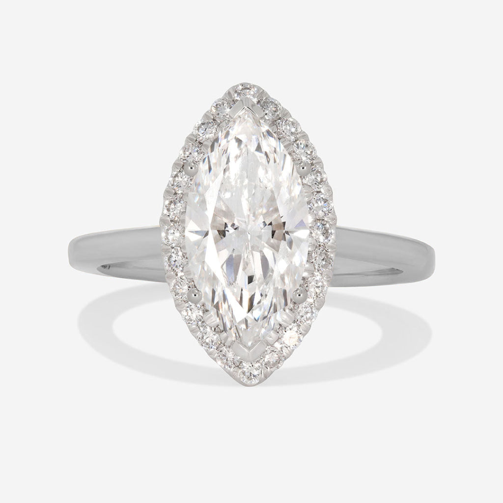 HAVANA 2.20ct | Marquise Halo Lab Grown Diamond Engagement