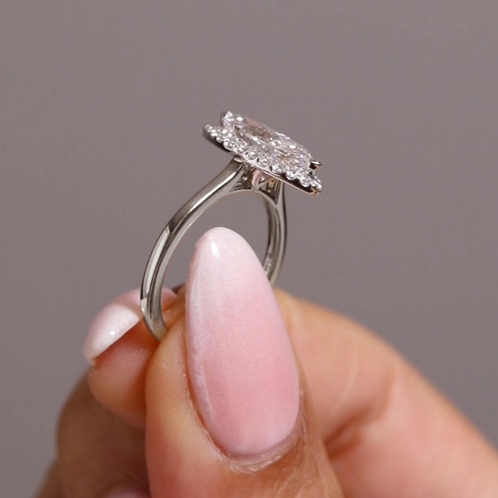 HAVANA 2.20ct | Marquise Halo Lab Grown Diamond Engagement