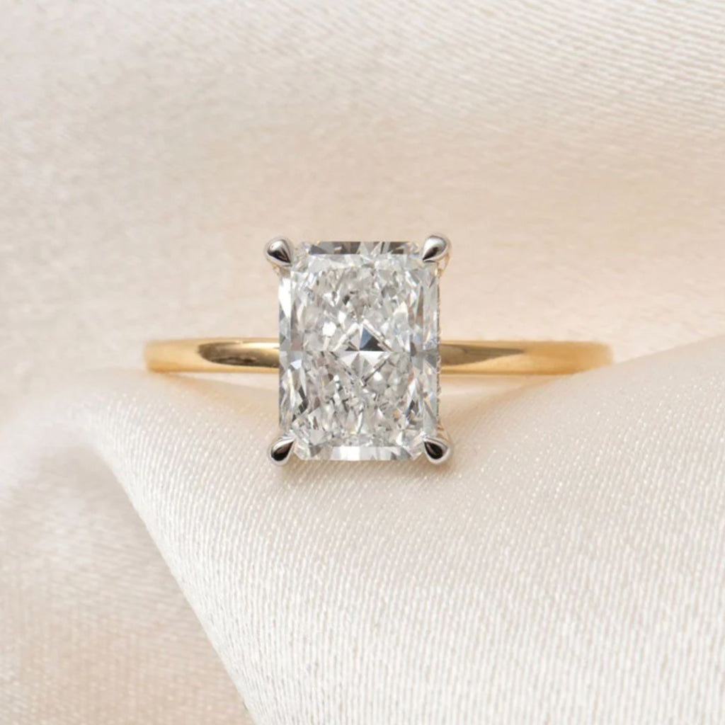 Haven | Radiant Solitaire Lab Diamond Set in 18ct Gold