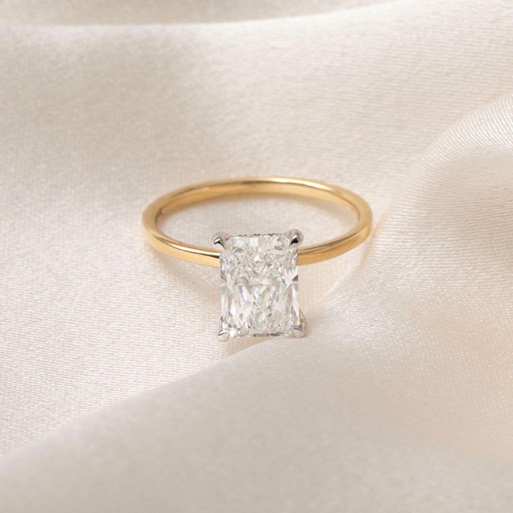 Haven | Radiant Solitaire Lab Diamond Set in 18ct Gold