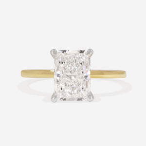 HAVEN 2ct | Radiant Solitaire Lab Grown Diamond Engagement Ring in 18ct Gold
