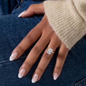 HAVEN 4ct | Radiant Solitaire Lab Grown Diamond Engagement Ring in 18ct Gold