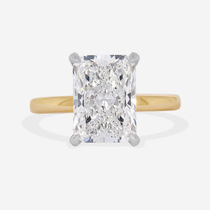 HAVEN 4ct | Radiant Solitaire Lab Grown Diamond Engagement Ring in 18ct Gold