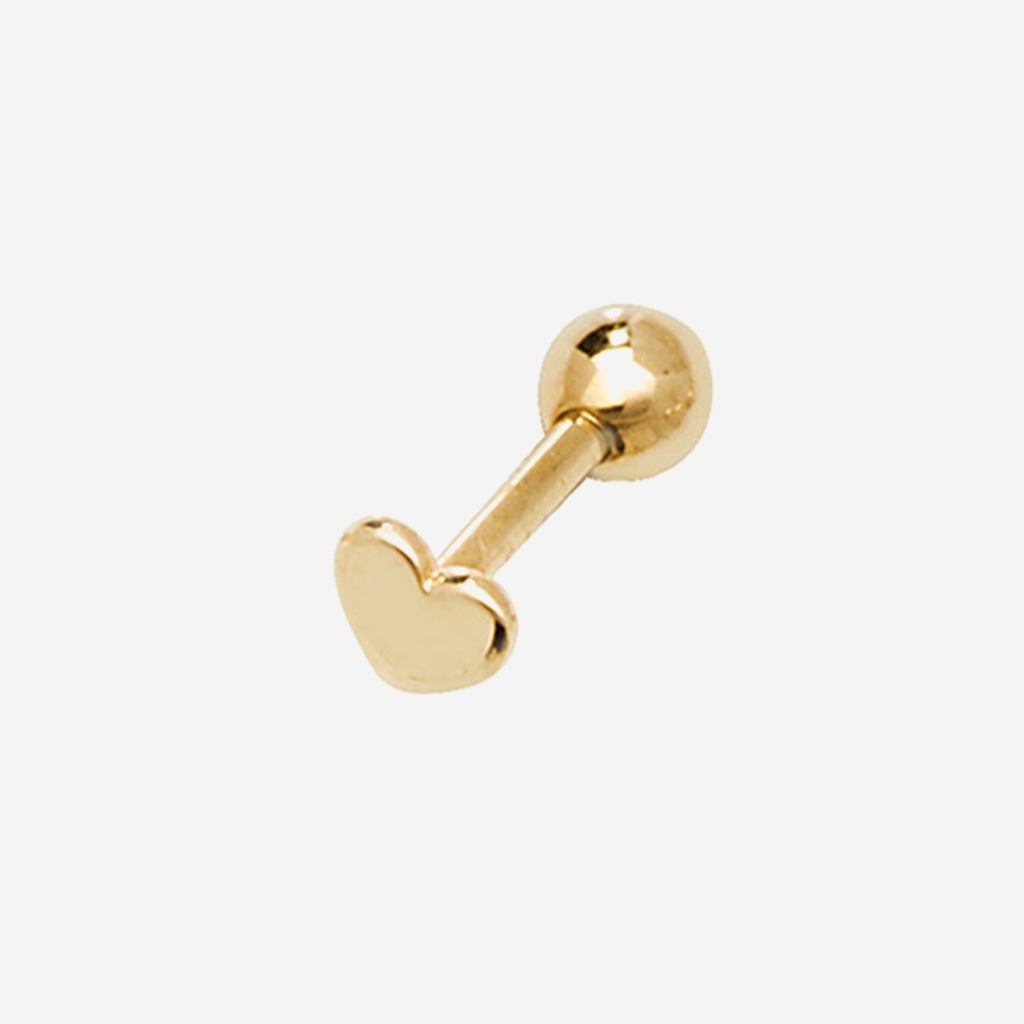 Small Heart Piercing | 9ct Gold - Gear Jewellers Parnell Street Dublin