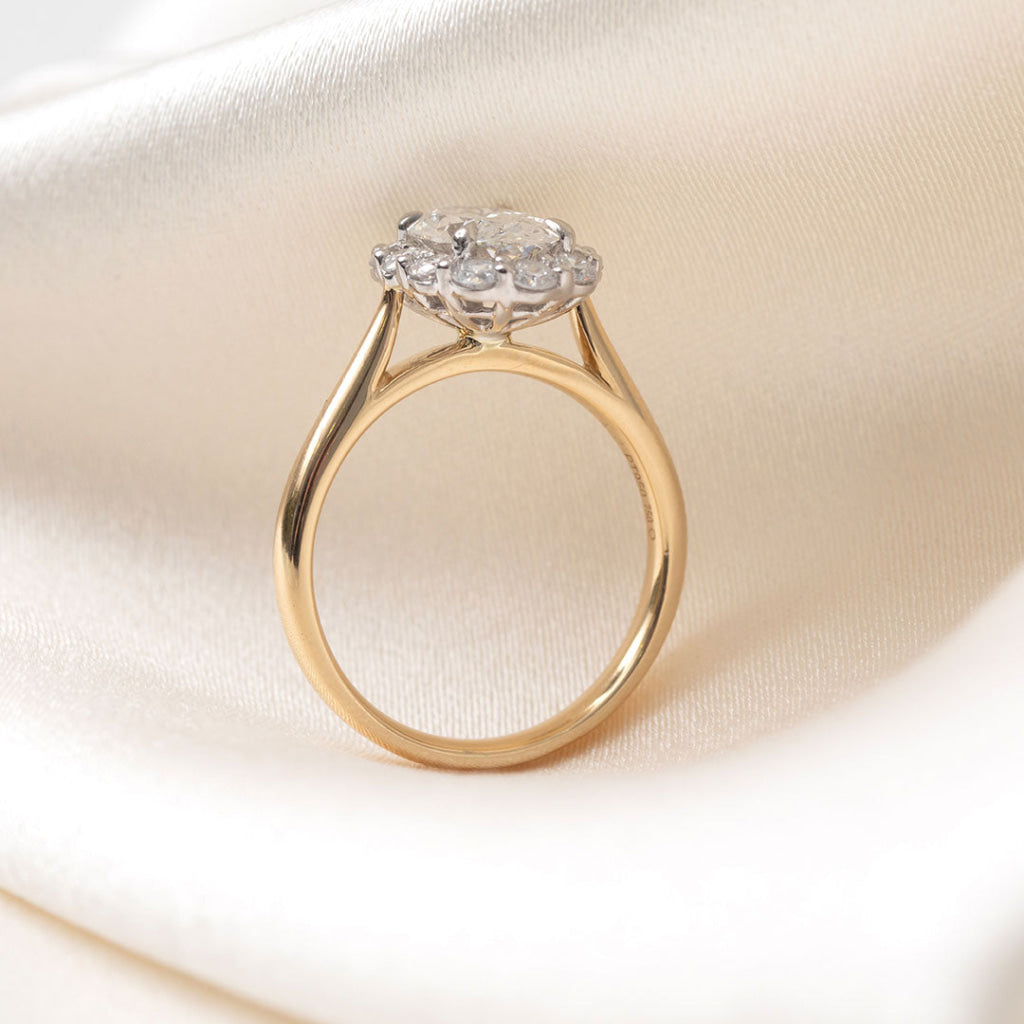 HEATHER 2ct | Oval Halo Lab Grown Diamond Engagement Ring
