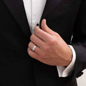 HENDERSON 6mm | Men's Wedding Ring in 9ct White Gold