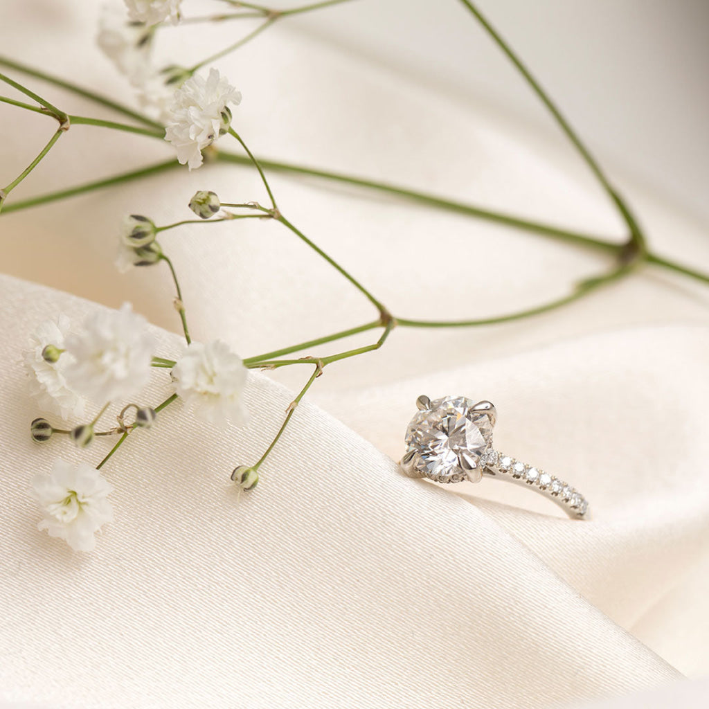 Hepburn Platinum | 2.75ct Diamond Engagement Ring Lab Grown