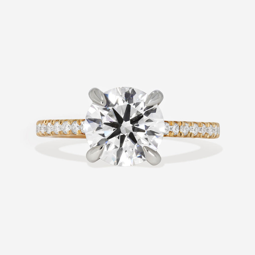 HEPBURN | Round Solitaire Lab Diamond Set in 18ct Gold