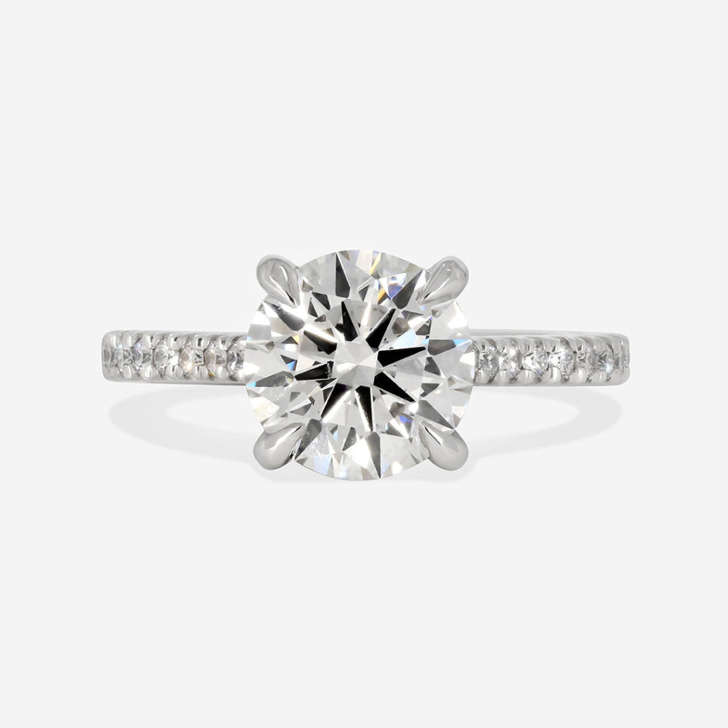 HEPBURN | Round Solitaire Lab Diamond Set in Platinum