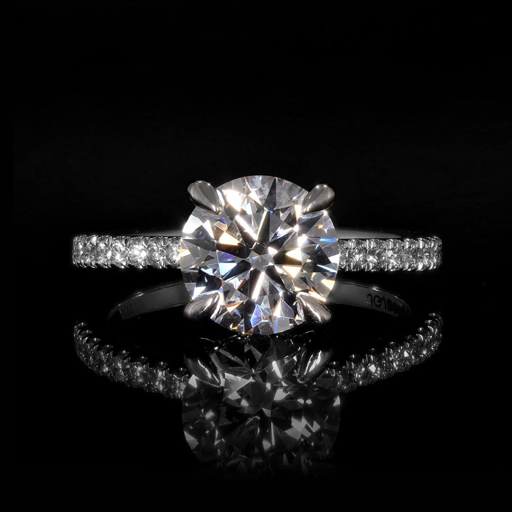 HEPBURN | Round Solitaire Lab Diamond Set in Platinum