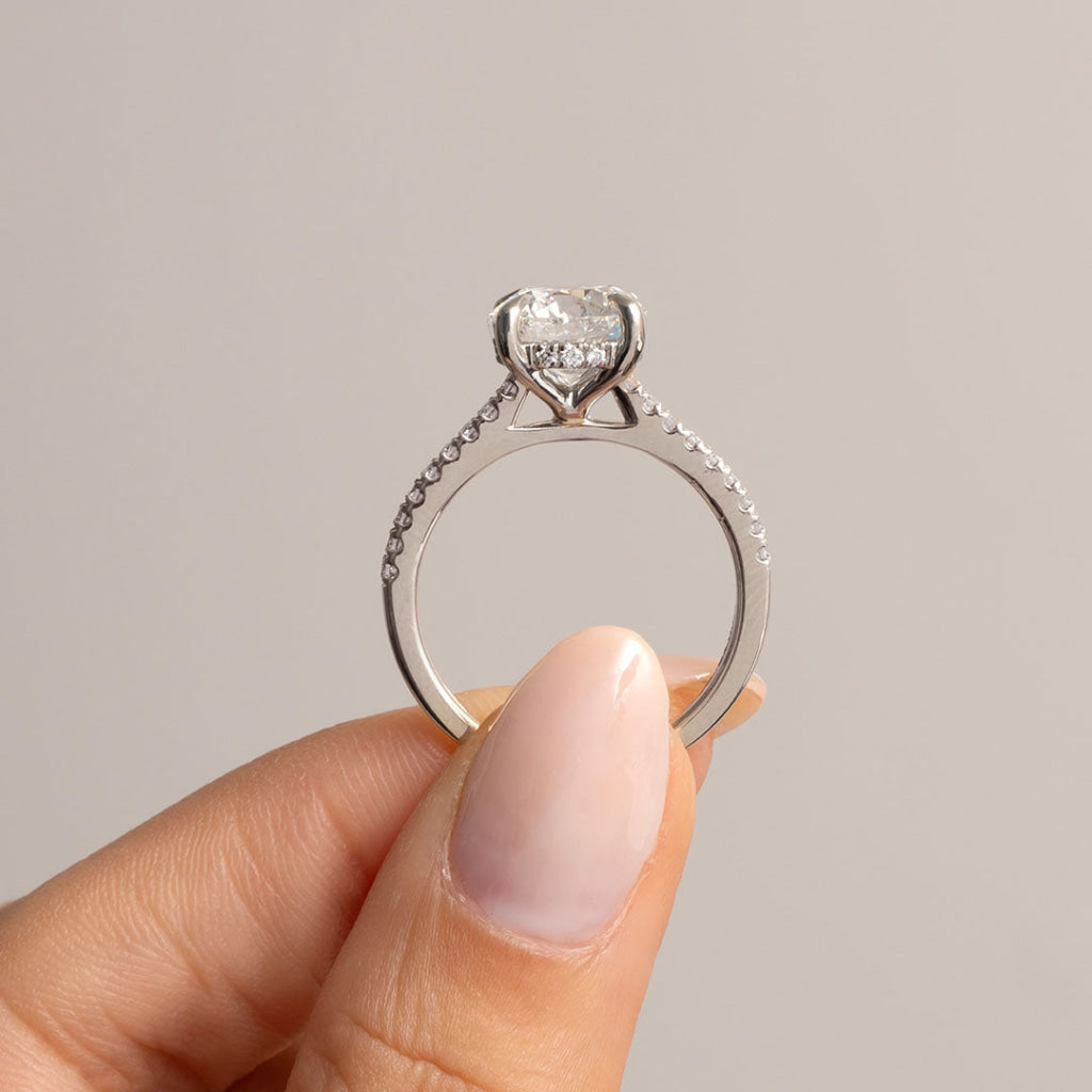 HEPBURN | Round Solitaire Lab Diamond Set in Platinum