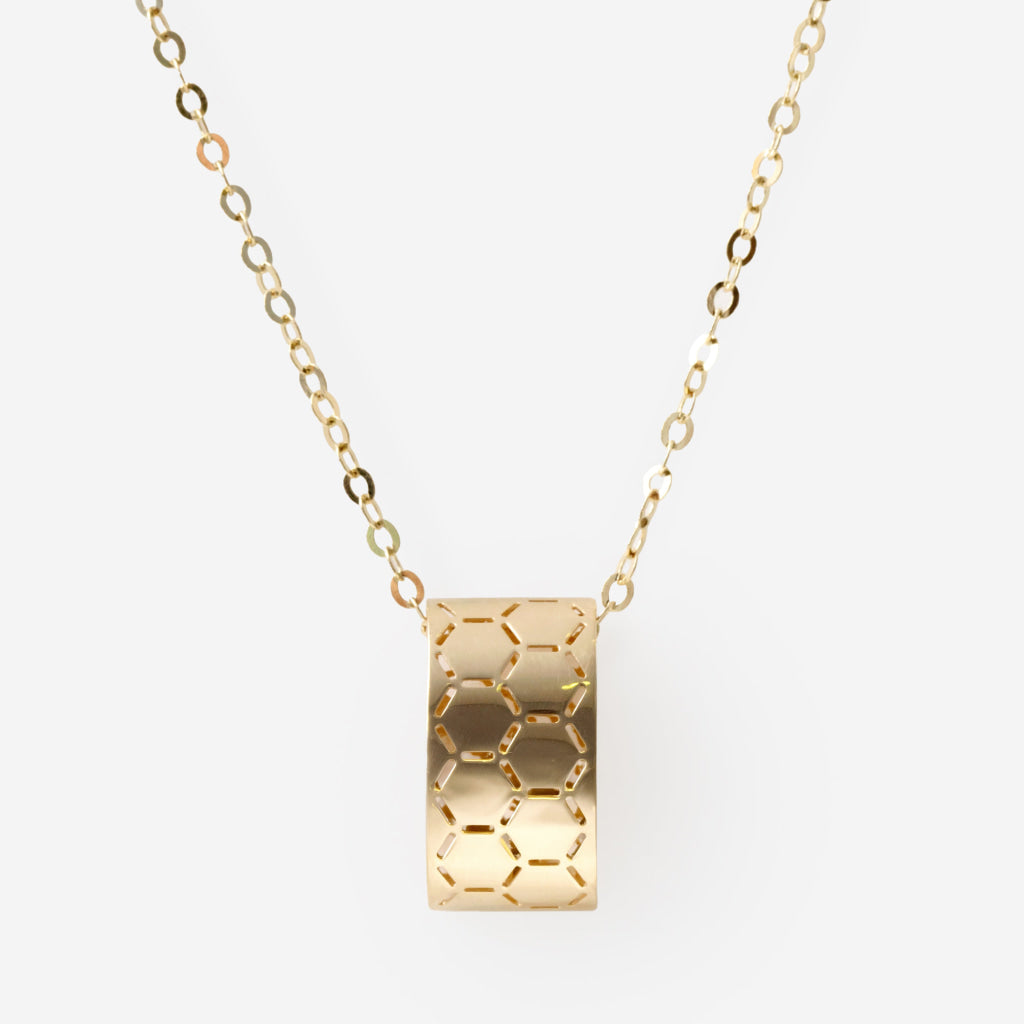 Hexa Necklace | 14ct Gold - Necklace