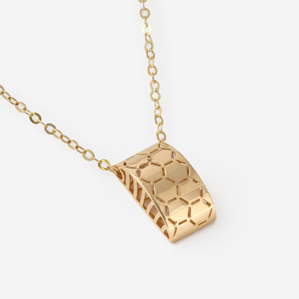 Hexa Necklace | 14ct Gold - Necklace